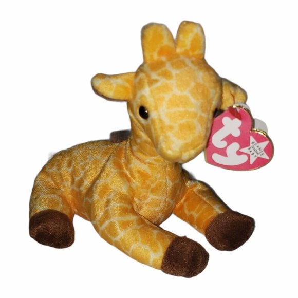 Ty Beanie Baby Twigs the Giraffe rare/retired PVC Pellets 1995 See Description - Picture 1 of 5